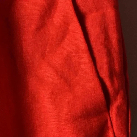 APPRAISAL WO SIZE XL LINEN BLEND  ANKLE PANTS  WIDE LEG RED TOMATO COLOR POCKETS - Picture 4 of 12